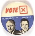 Humphrey, Muskie Vote X