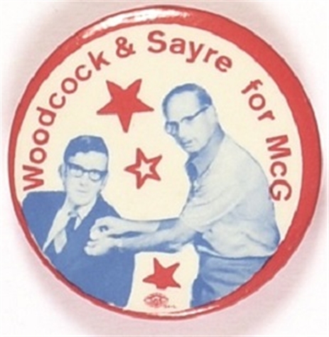 McGovern Labor Leaders Pin