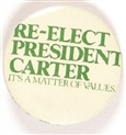 Jimmy Carter Matter of Values