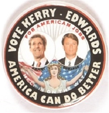 Kerry, Edwards Lady Liberty Jugate