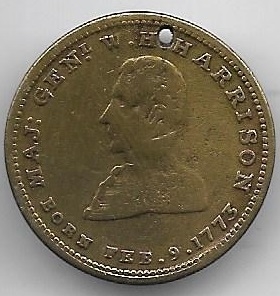 William Henry Harrison Log Cabin Medal 