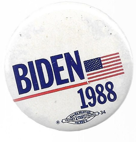 Joe Biden for President 1988  Pin