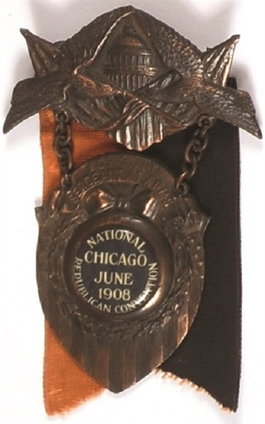 Taft 1908 GOP Convention Badge
