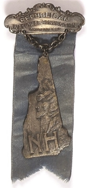 Taft 1912 New Hampshire Convention Badge