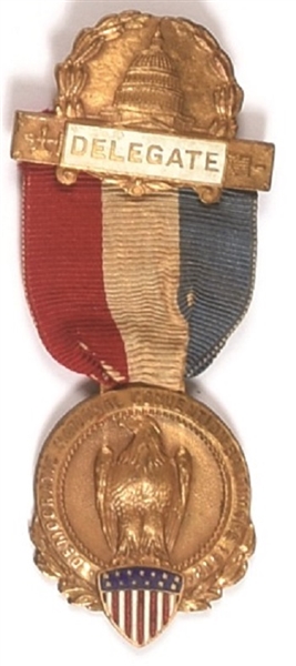 Wilson 1912 Convention Delegate Badge