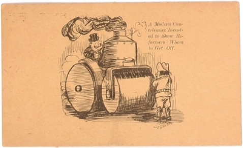 Taft and Roosevelt Steamroller Campaign Card