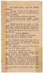 Taft and Roosevelt Steamroller Campaign Card