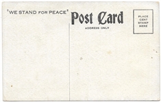 Wilson We Stand for Peace Postcard