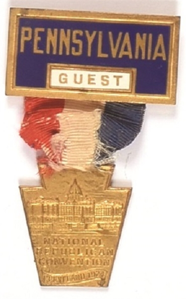 Coolidge Pennsylvania Guest Convention Badge