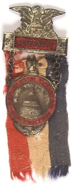 Coolidge Alternate Delegate Convention Badge