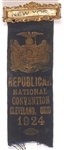Coolidge New York Ribbon 1924 Convention