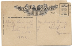 Uncle Sam, Taft and Roosevelt Postcard