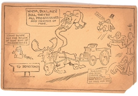 Roosevelt Bull Moose on the Rampage Postcard
