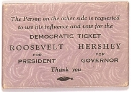 Roosevelt, Hershey Illinois Coattail Mirror