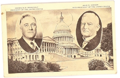 FDR, Garner Capitol Postcard