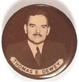 Dewey for President Brown Celluloid