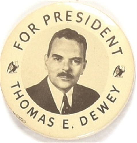 Dewey Large Two Eagles Celluloid