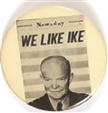 We Like Ike Newsday Pin