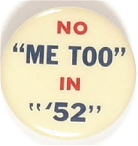 Stevenson No "Me Too" in 52