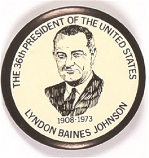 Lyndon Johnson Memorial Celluloid