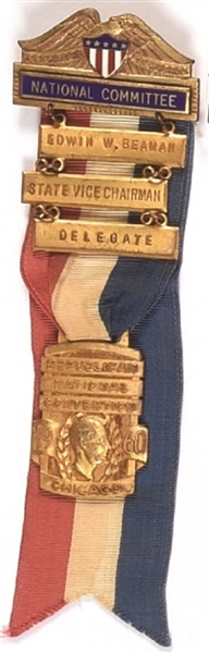Nixon 1960 Convention National Committee Badge