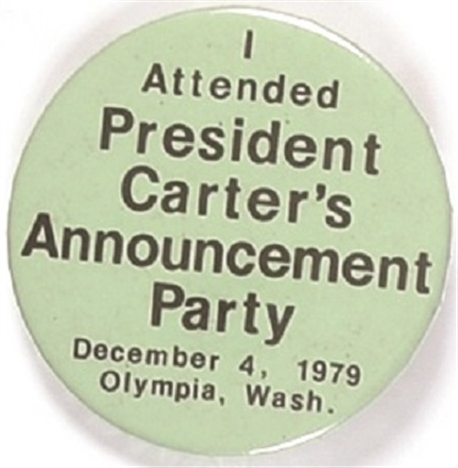 I Attended President Carters Announcement Party