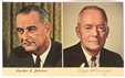 LBJ, Branagan Indiana Coattail Postcard