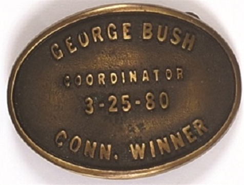 Bush Connecticut Belt Buckle