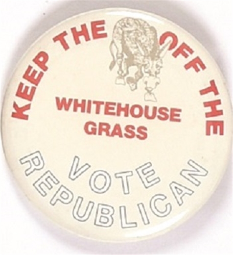 Bush Keep Off the White House Grass