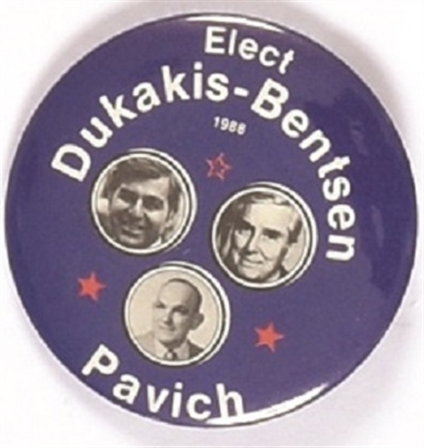 Dukakis, Bentsen, Pavich Iowa Coattail