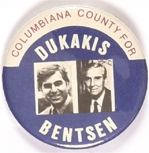 Columbiana County for Dukakis, Bentsen