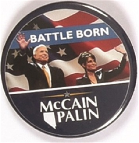 McCain, Palin Battle Born Nevada Pin