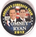 Romney, Ryan Americas Comeback Team