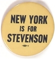 New York is for Stevenson
