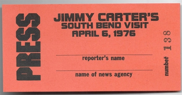 Carter Notre Dame Press Pass
