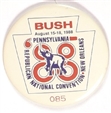George Bush 1988 Pennsylvania Convention Pin