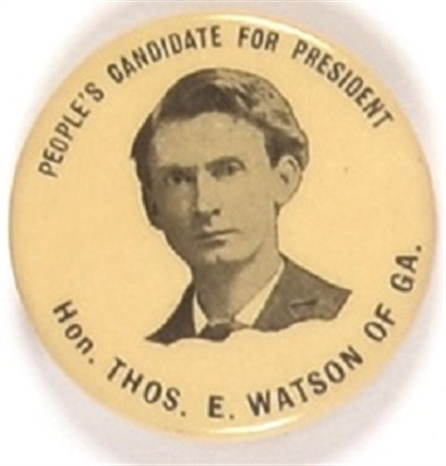 Thomas Watson Peoples Candidate for President