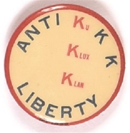 Anti KKK Liberty Pin