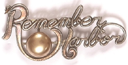 Remember Pearl Harbor World War II Pin