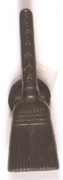 Mayor Cermak Chicago Clean Sweep Broom Stud