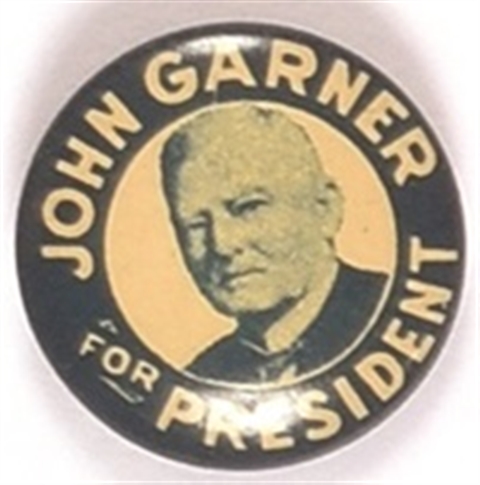 Garner for President Litho Picture Pin