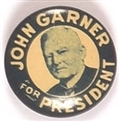Garner for President Litho Picture Pin