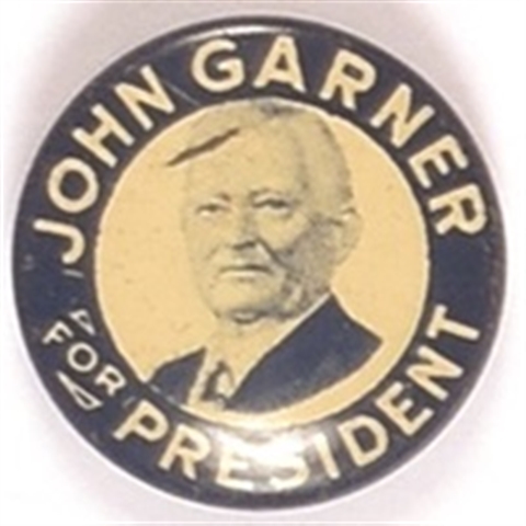 Garner for President Litho Portrait Pin