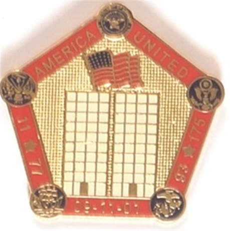 America United 911 Pentagon Pin