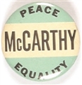 McCarthy Peace, Equality