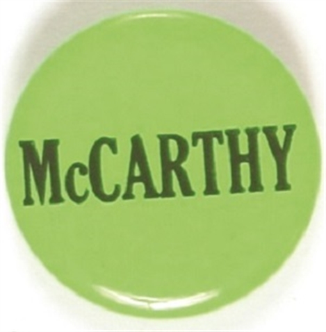 McCarthy Unusual Green Celluloid