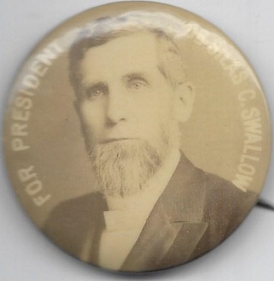 Rare Swallow for President Prohibition Party Pin
