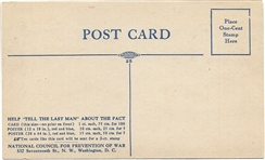 Renunciation of War Postcard