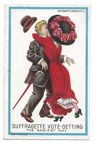 Suffragette Vote Getting Postcard