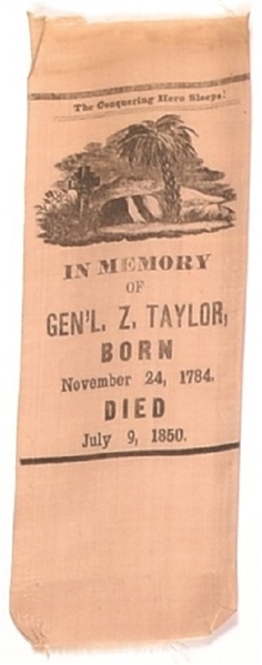 Zachary Taylor Memorial Ribbon